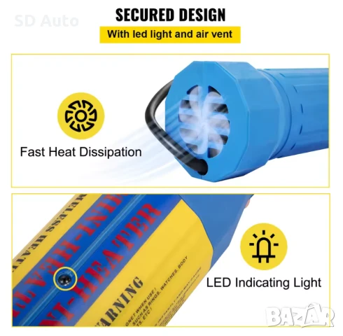 Магнитен индукционен нагревател с 8 нагревателни бобини 1100 W, снимка 2 - Други инструменти - 50497788
