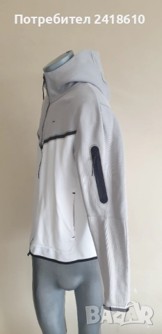 Nike Tech Full Zip Hoodie Mens Size M 2бр  ОРИГИНАЛ! Мъжки Суитшърт!, снимка 6 - Спортни дрехи, екипи - 52143078