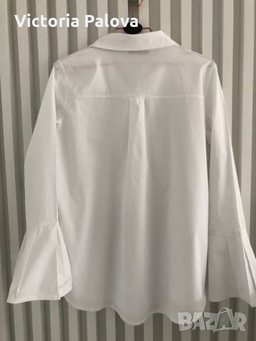 Италианска бяла риза SLEEK CHIE, снимка 10 - Ризи - 28821547
