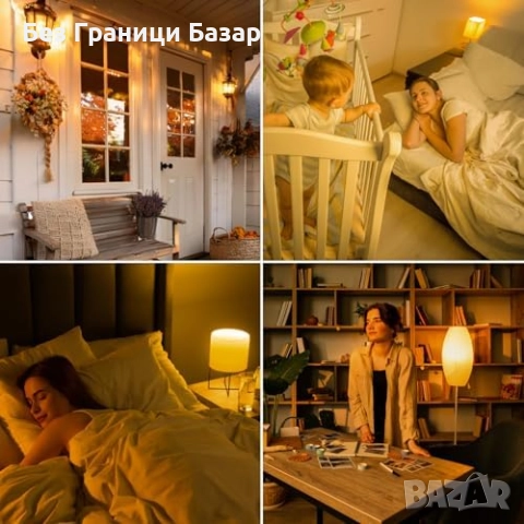 Нови LED крушки E27 3W G45 2000K топла кехлибарена светлина – 4 броя, снимка 7 - Крушки - 52272899