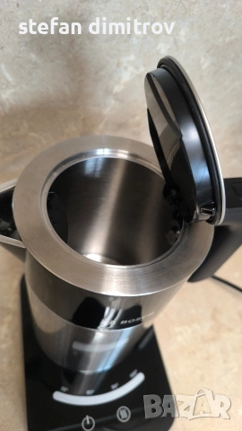Кана Bosch TWK7203, 1,7л, черна, от неръждаема стомана, със сензорно управление, 7 проблем, снимка 7 - Кани - 53490200