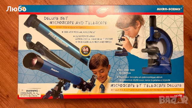 Телескоп и микроскоп 2 в 1