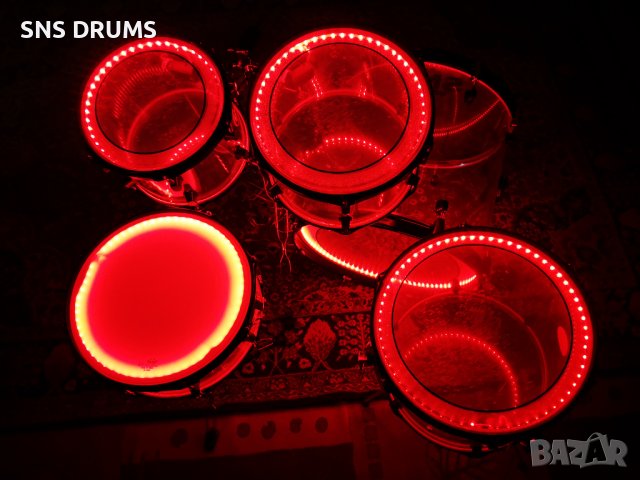 Продавам барабани с LED осветление , снимка 2 - Ударни инструменти - 35469194