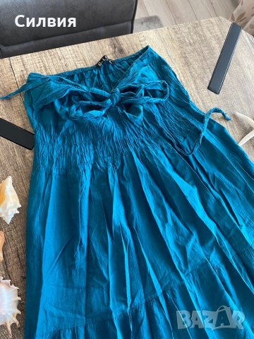 Дълга синя рокля, снимка 4 - Рокли - 32759181