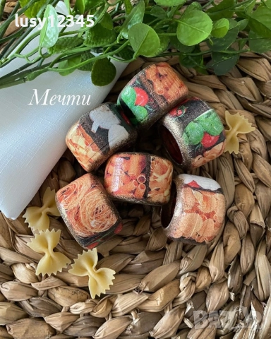 Комплект от шест броя пръстени с паста…, снимка 2 - Аксесоари за кухня - 51756760