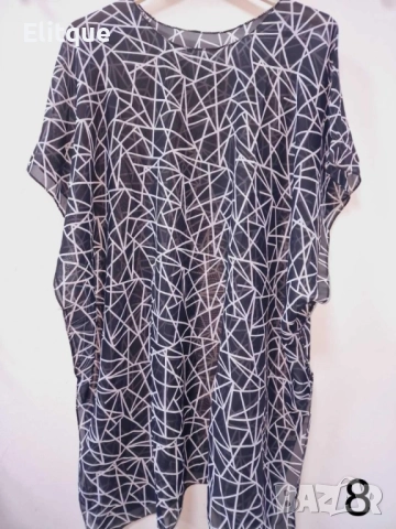 Дамска плажна туника с изкусителни принтове, снимка 7 - Туники - 52888927