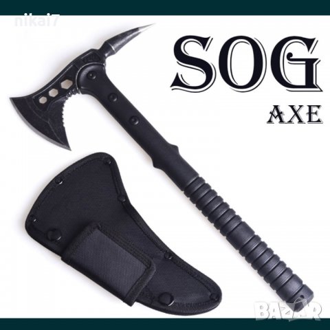 SOG INDIAN TOMAHAWK SPIKE туристическа брадва калъф здрава и ефективна, снимка 5 - Ножове - 39118689