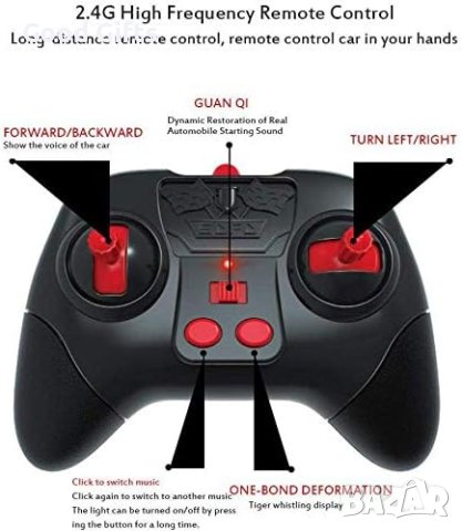 Offroad КОЛА ТРАНСФОРМЪР С ДИСТАНЦИОННО И ГРИВНА ЗА ЖЕСТОВО УПРАВЛЕНИЕ 4WD, снимка 6 - Коли, камиони, мотори, писти - 43099627