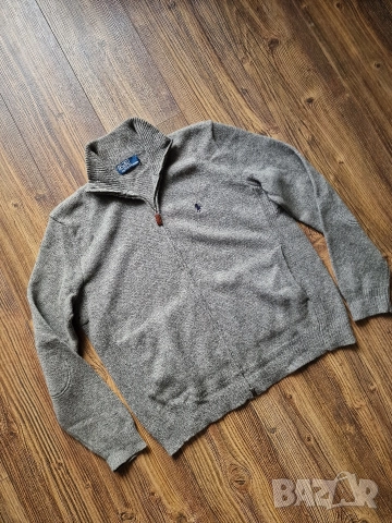 Страхотна мъжка вълнена жилетка POLO RALPH LAUREN размер L , снимка 2 - Пуловери - 52569336