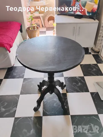 Продавам 3 вида маси.холна,маса за телевизор и маса която става и за хранене и за кафе., снимка 4 - Маси - 50431208