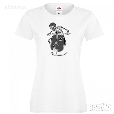 Дамска тениска VESPA Zombie 1, снимка 2 - Тениски - 32858235