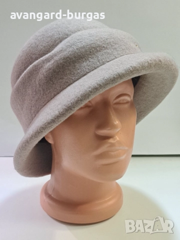 Дамска шапка,вълнен лукс -226 Касторен плат, снимка 2 - Шапки - 52214031
