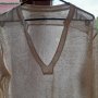 Ленена блуза, снимка 1 - Блузи с дълъг ръкав и пуловери - 37200712