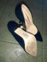 Дамски тъмно сини обувки на висок ток, снимка 3