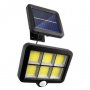 128 COB LED соларен прожектор с 3 режима, дистанционно, сензор за движение и фот, снимка 3