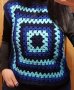 дамски ръчно плетен пуловер М размер без ръкави, снимка 1 - Други - 44102302