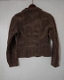 Кафяво рипсено есенно дамско вталено топло сако XS, снимка 2