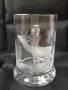 Немска ловна ръчно шлифована стъклена чаша за бира 0,5 л.,  нова, снимка 1