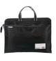 Органайзер за документи, чанта, черна с дръжки, 39x10x30см