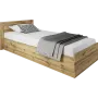 Легло Irim Kristofer, 90x200 см, Подматрачна рамка, Цвят Дъб Дакота - 24 МЕСЕЦА ГАРАНЦИЯ, снимка 4