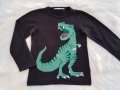 Пуловер с динозавър H&M 4-6 години, снимка 1 - Детски пуловери и жилетки - 27423895