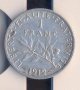 Франция стар сребърен франк 1912 година, снимка 1