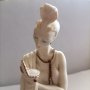  Находка уникат Джузепе Армани 1987 Фигурка Скулптора "Дама с компактна и огледална пухена пудра ", снимка 6