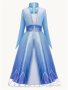 Детска висококачествена рокля на Елза Замръзналото кралство
