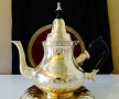 Кана,чайник бронз 1 кг. , снимка 1 - Антикварни и старинни предмети - 36470585