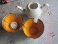 Уникален порцеланов чайник кана Арт Деко , снимка 3