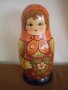 Стара красива голяма Руска кукла държач за бутилки 35 см височина, снимка 7