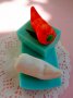 3d Люта чушка пипер силиконов молд форма декорация украса фондан торта гипс сапун