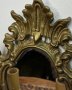 Много красив масивен бронзов аплик за стена с огледало и две крушки тип свещи , снимка 4