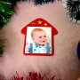 Коледен магнит със снимка Къщичка, Коледа, персонализиран, подарък, украса, снимка 2