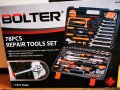 Комплект ръчни инструменти в куфар 78 части Bolter, снимка 1 - Куфари с инструменти - 26473773