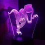 Холограмна 3D LED лампа Динозавър,RGB Седемцветен Интелигентен Контрол,USB, снимка 8