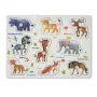 Дървен пъзел с диви животни с копчета, снимка 3