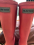 Hunter розови детски гумени ботуши, снимка 1 - Детски боти и ботуши - 36407252