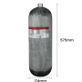Карбонова бутилка 9L 300BAR с вентил M18x1.5 комплект – готова за PCP, SCUBA, Paintball, снимка 3