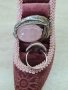 Сребърен комплект - пръстен и брошка с розов кварц, снимка 14