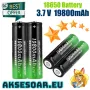 2 бр. нови бързо зареждащи се батерии 18650 с високо качество 9800 mah 3.7V 18650 Li-ion батерия за, снимка 1