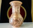 Персийска медна ваза Isfahan Qalamzani. , снимка 1 - Вази - 37818319