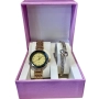 Дамски подаръчен комплект - Елегантен часовник с нежна гривна, снимка 6