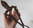  стар инструмент кована  ножица за ламарина, снимка 1