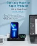 3 в 1 Нова стойка зарядно телефон слушалки часовник Магнитна станция iPhone Apple Watch AirPods, снимка 5
