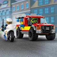 LEGO® City Fire 60319 - Спасение при пожар и полицейско преследване, снимка 9 - Конструктори - 38794059