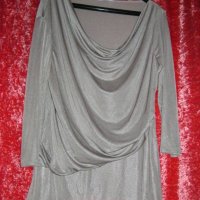 Дамска сива блуза, снимка 1 - Блузи с дълъг ръкав и пуловери - 32242840