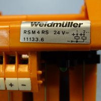реле Weidmuller RSM4RS relay module 24VDC, снимка 3 - Резервни части за машини - 37257317