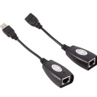 ANIMABG USB удължител с мрежов лан кабел LAN RJ45 адаптер extension adapter позволяващ максимална дъ, снимка 1 - Кабели и адаптери - 44059741