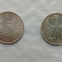 5 ФРГ марки сребро , снимка 1 - Нумизматика и бонистика - 39968445